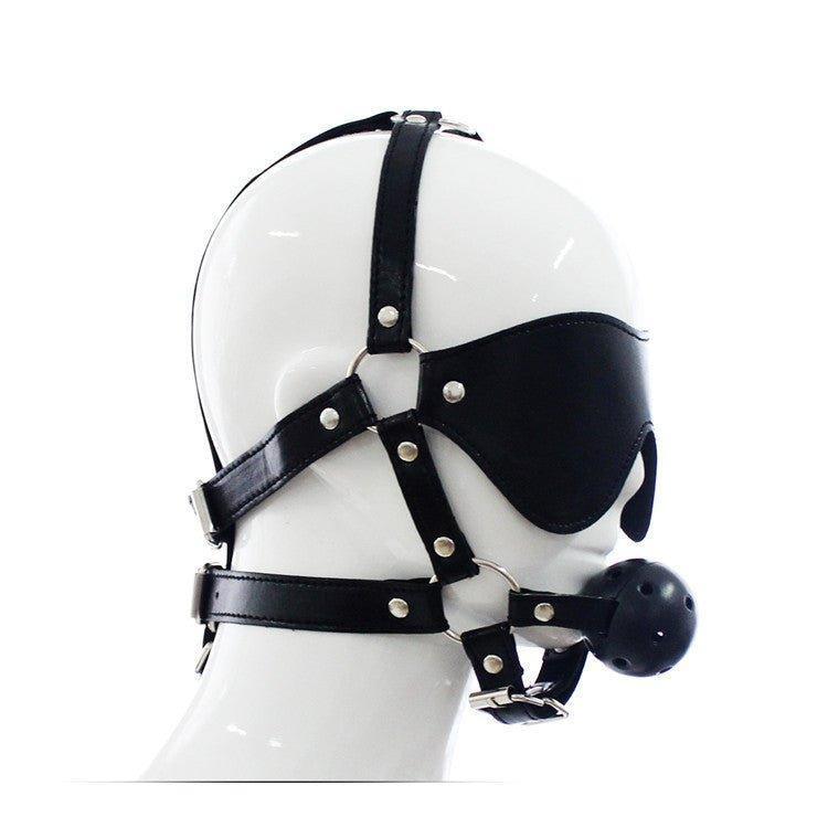 BDSM bondage mask, ball gag, blindfold, kinky play, sensory deprivation, bondage gear, submissive restraint, BDSM accessories, dominant control, fetish mask, bondage mask with gag, BDSM toys, submissive training, kinky secrets, fetish play, strict domination, bondage fantasies, erotic roleplay, submissive pleasure, BDSM essentials, blindfolded bondage, kinky accessories, BDSM mask set, dominant and submissive, sexual exploration, bondage set.