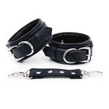 Luxe Faux Leather Hand Cuffs - Locked Men Club