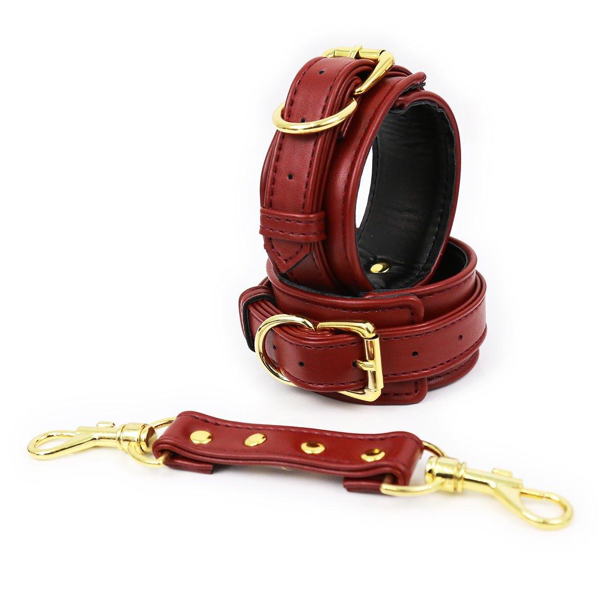 Luxe Faux Leather Hand Cuffs - Locked Men Club