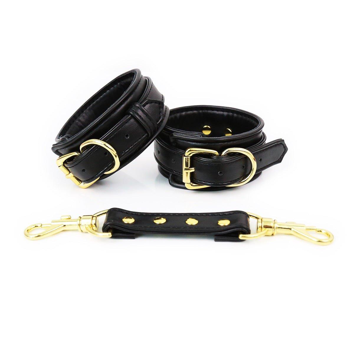 Luxe Faux Leather Hand Cuffs - Locked Men Club