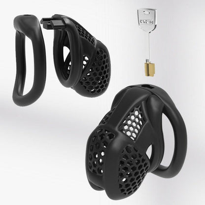 Chastity cage Breathable Chastity Cage for Male Bondage Training Sex Toys for Couple Chastity Cage This chastity cage is designed with comfort in mind, available in a variety of sizes, and the adjustable loop ensures a secure fit that won't fall off. The cage is well designed to allow a little room to grow, but small enough to do the job of confinement. Comfort is not compromised even when worn for a long time.