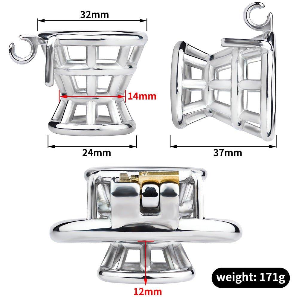 inverted Male metal chastity cages, BDSM gear, male chastity devices, penis cage, lockable chastity cage, gay BDSM, bondage and discipline, chastity play, metal cock cage, kinky sex toys, lock and key chastity, erotic bondage, submissive play, chastity be