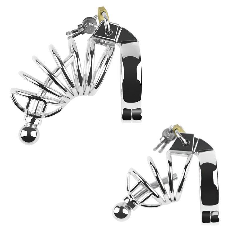 Male metal chastity cages, BDSM gear, male chastity devices, penis cage, gay chastity cage, gay cuckold, dom sum play, pissing tube, metal cock cage, kinky sex toys, flat inverted metal bioresin small chastity cage, erotic, submissive play, chastity, cuck