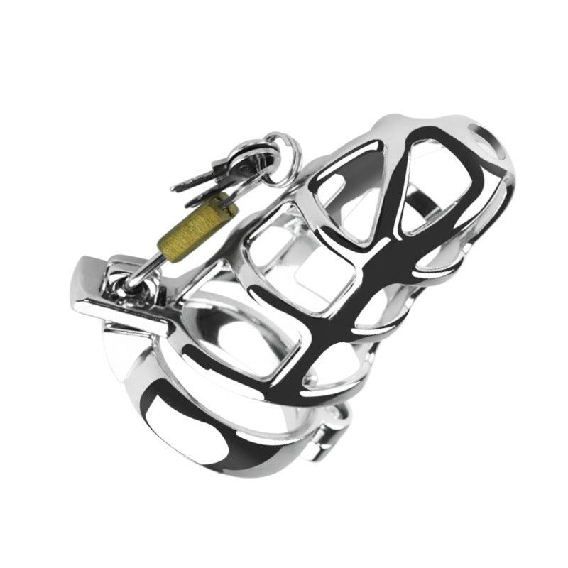 Metal Chastity Cage With Padlock - Locked Men Club