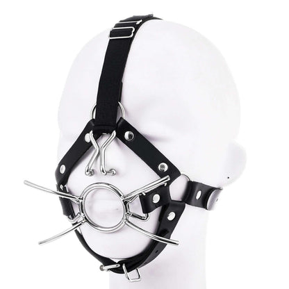 Mouth Gag With Nose Hook Harness - Locked Men Club