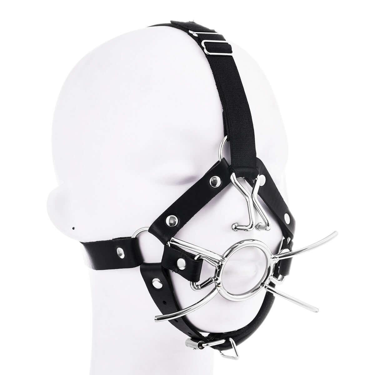 Mouth Gag With Nose Hook Harness - Locked Men Club