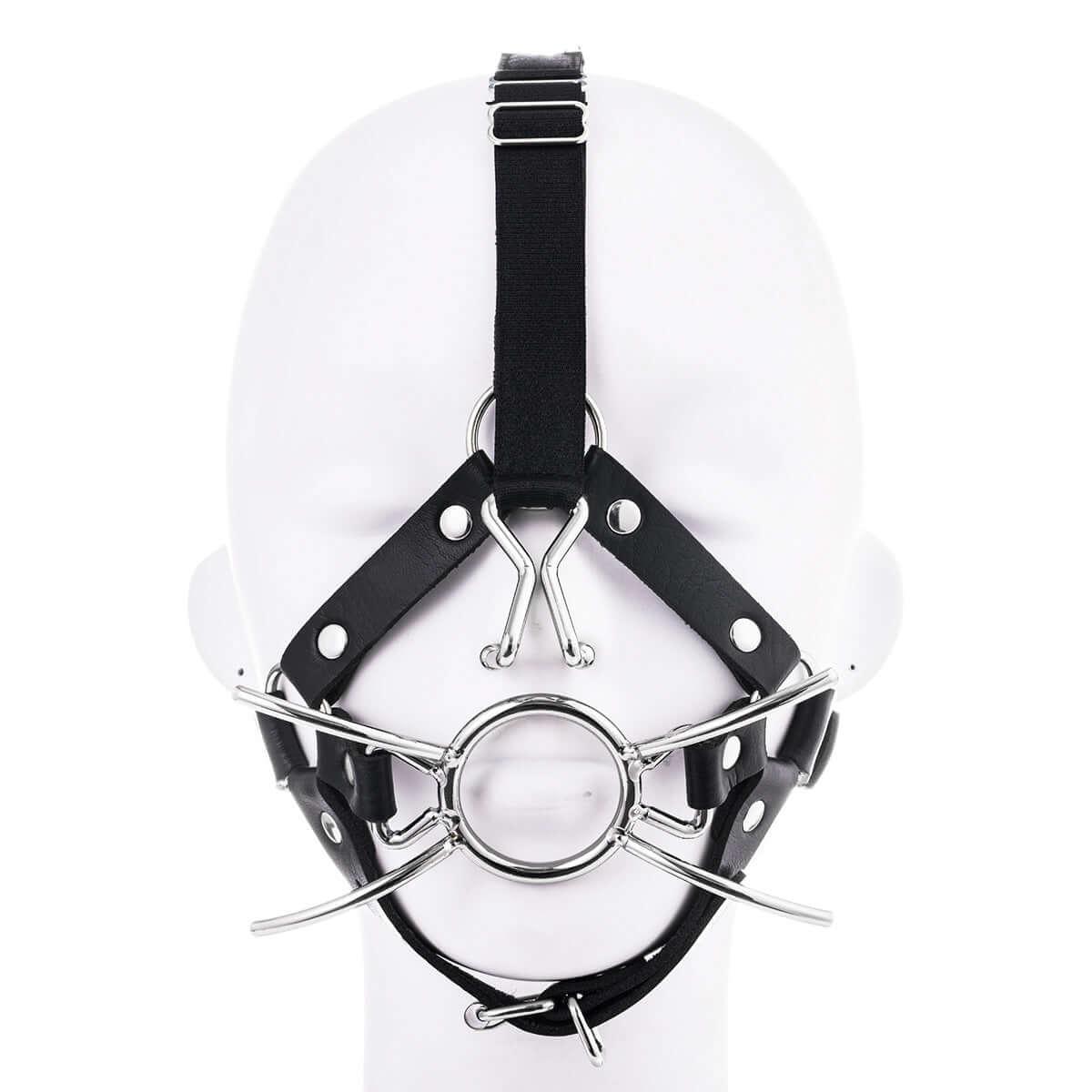 Mouth Gag With Nose Hook Harness - Locked Men Club