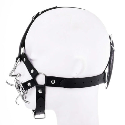 Mouth Gag With Nose Hook Harness - Locked Men Club