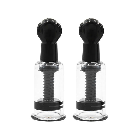 Nipple Suckers Nipple Puller, Silicone Nipple Pump Pair -Black - Locked Men Club