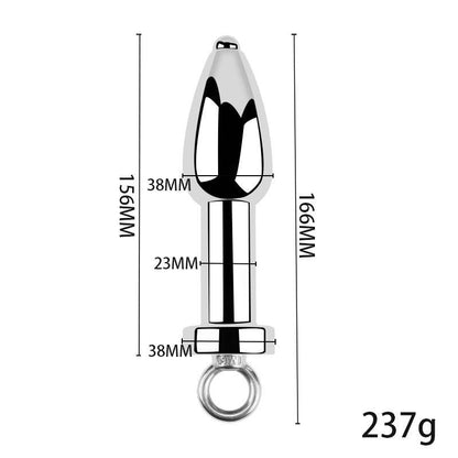 Aluminum anal cleaning douche, anal douche set, anal hygiene, enema douche, anal cleaning kit, anal douching, metal douche set, enema with ring handles, anal cleansing, anal care, personal hygiene for anal play, enema cleaning system, anal douching kit, a