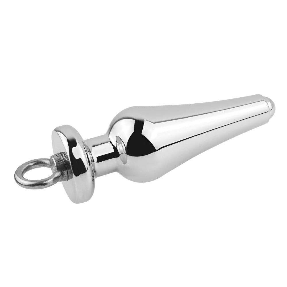 Metal anal plug, stainless steel butt plug, butt spreader, anal toys, metal butt plug, anal stimulation, butt plug for beginners, large anal plug, anal training, anal play, prostate massager, heavy butt plug, erotic anal toys, BDSM anal play, kinky butt p