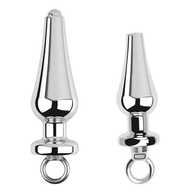 Metal anal plug, stainless steel butt plug, butt spreader, anal toys, metal butt plug, anal stimulation, butt plug for beginners, large anal plug, anal training, anal play, prostate massager, heavy butt plug, erotic anal toys, BDSM anal play, kinky butt p