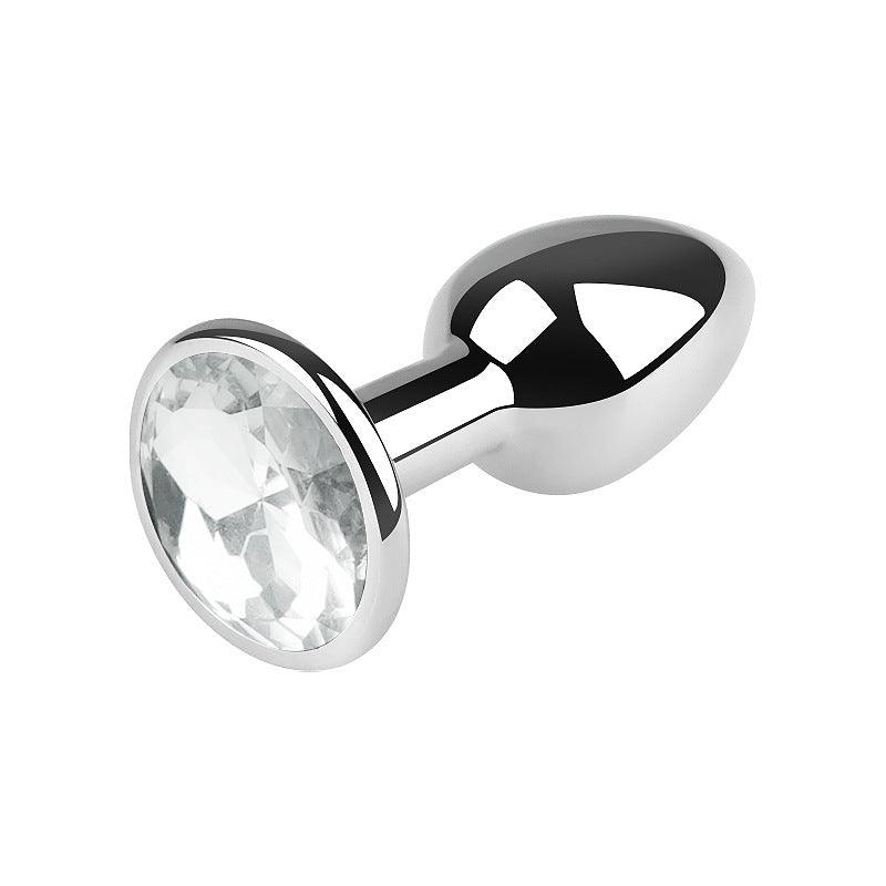 Small Metal Butt Plug Silver 2.5 Inches - Locked Men Club